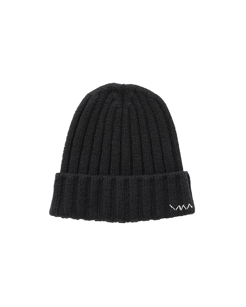 KNIT CAP (CASHMERE) BLACK 1