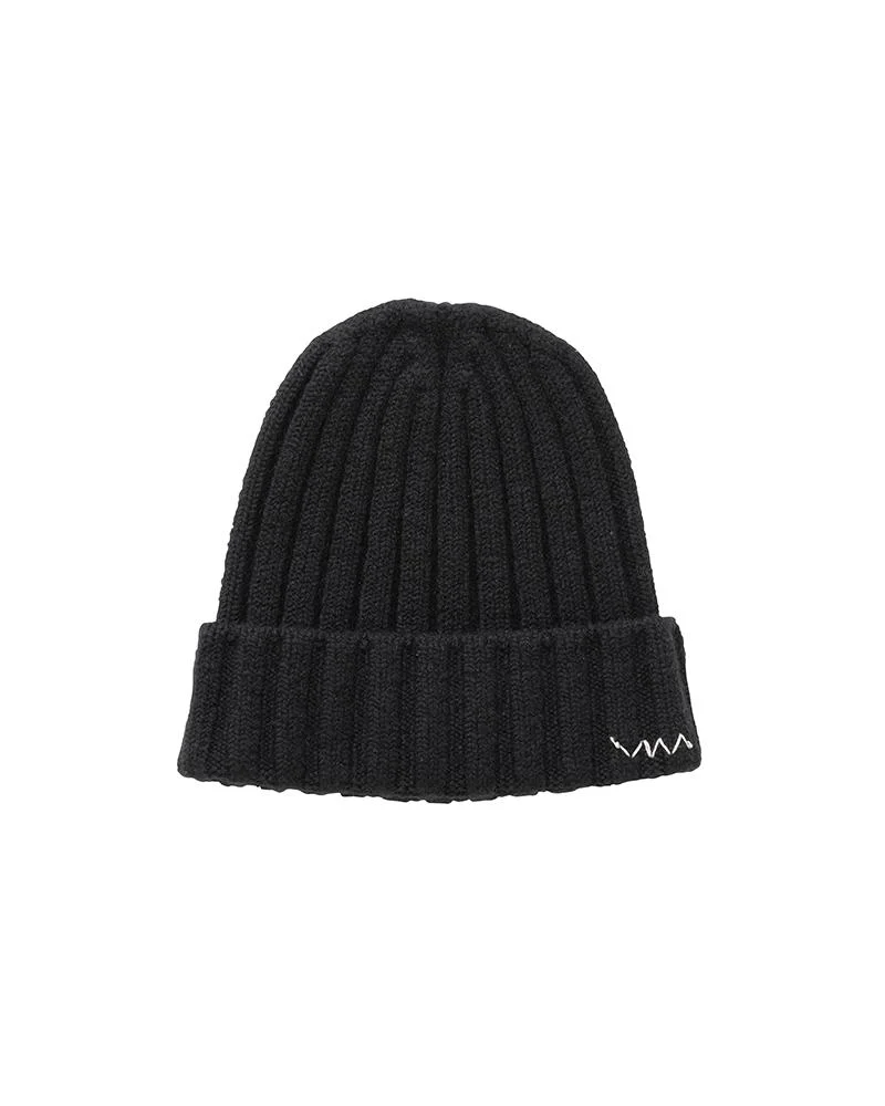 KNIT CAP (CASHMERE) BLACK - 1