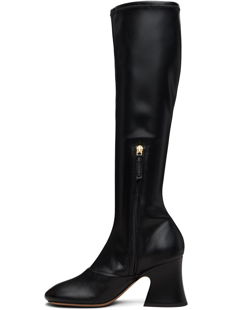 Chloé Black Janis Heeled Tall Boots outlook