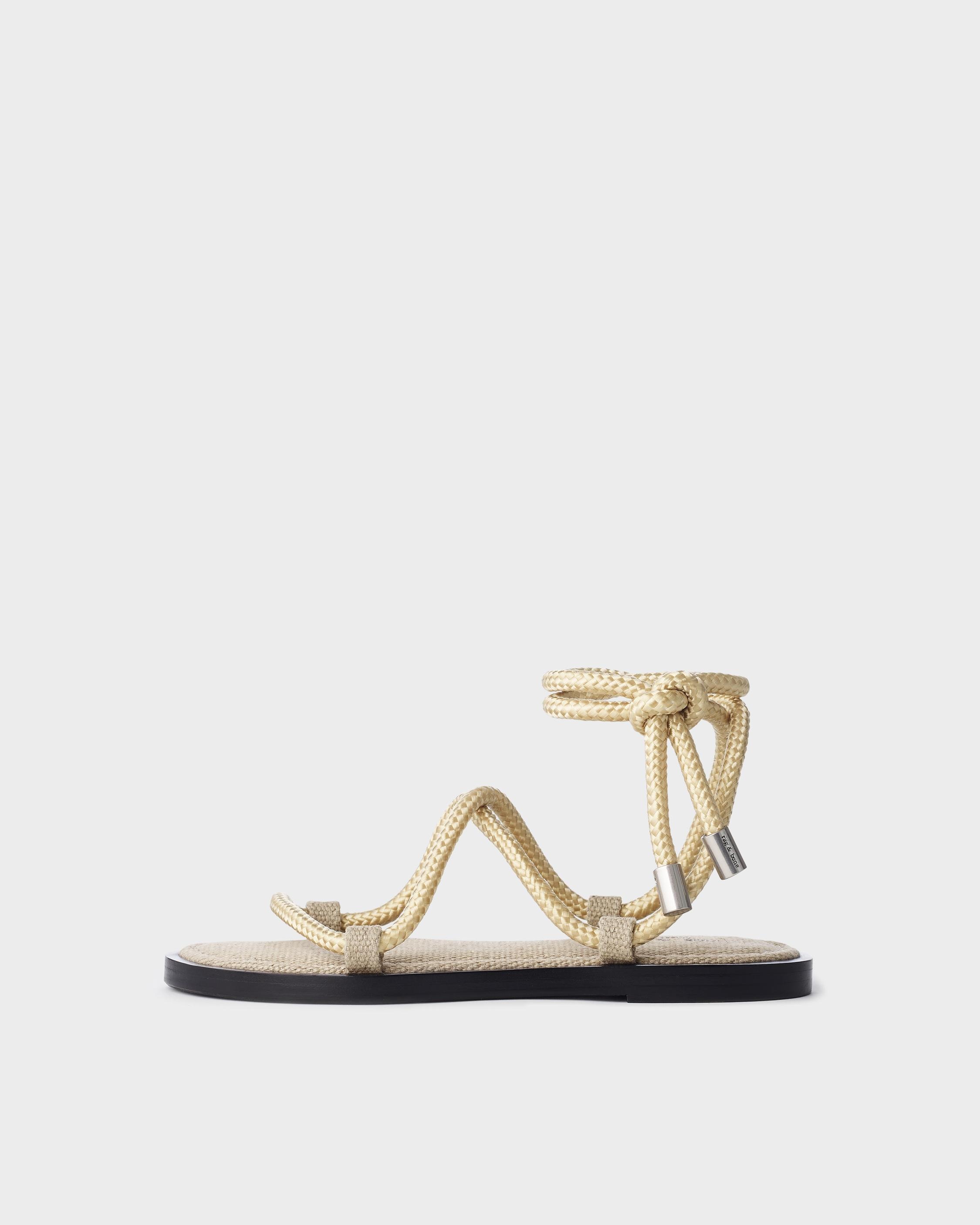 Infinity Sandal - Leather and Nylon
Flat Sandal - 1