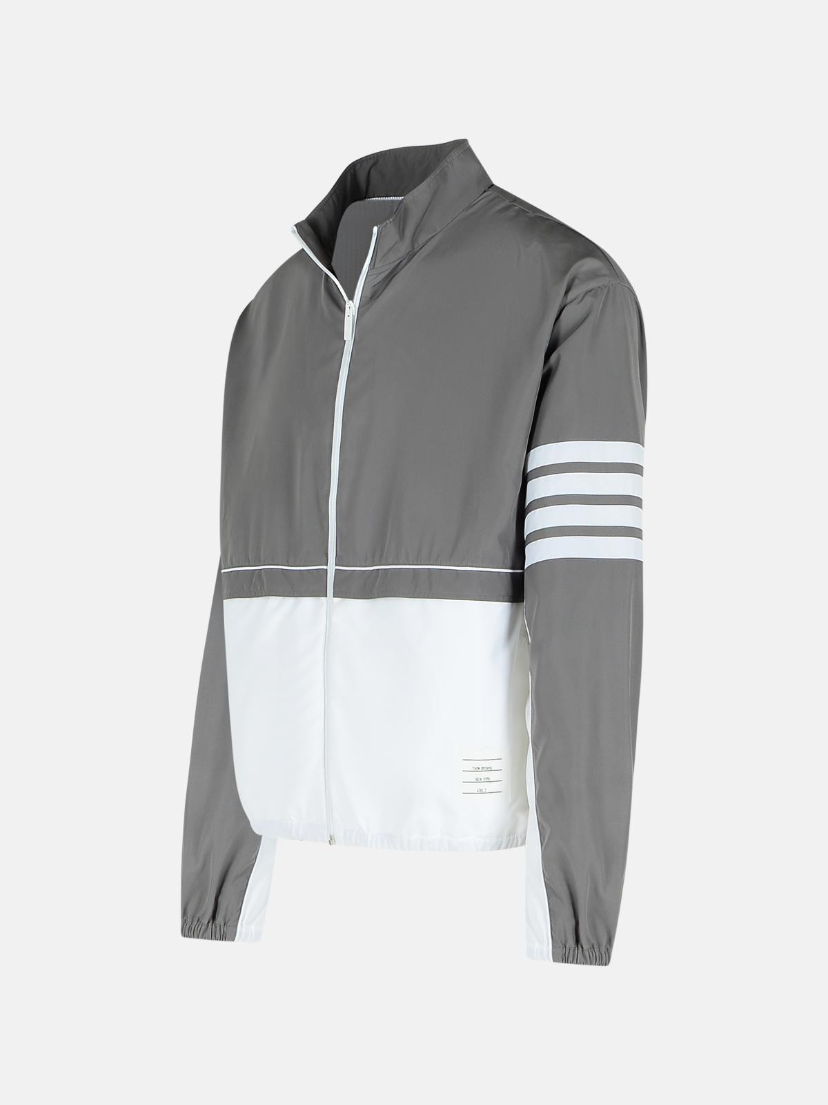 GREY POLYESTER JACKET - 2