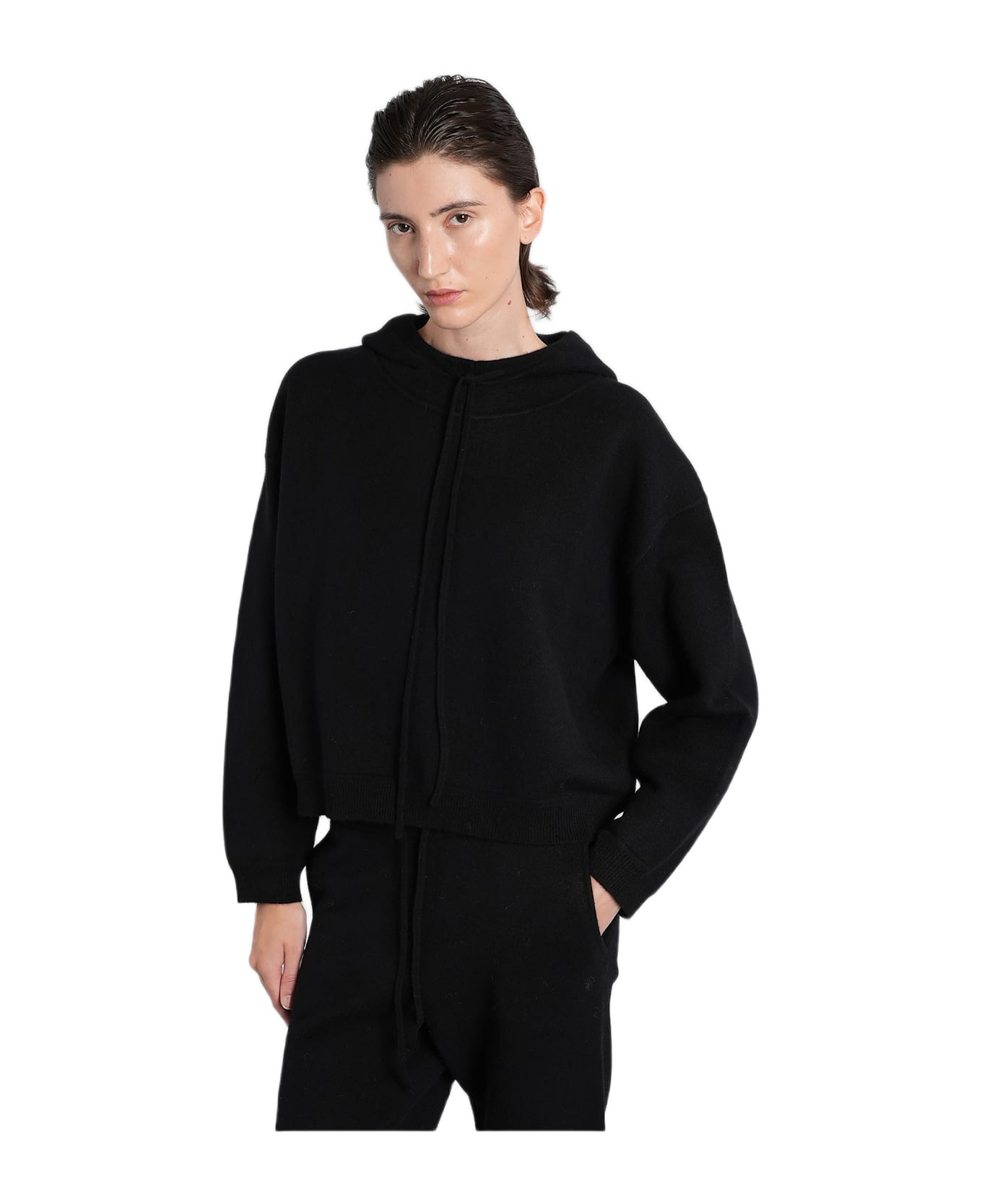 Sarla Lds Sweatshirt In Black Cashmere - 1