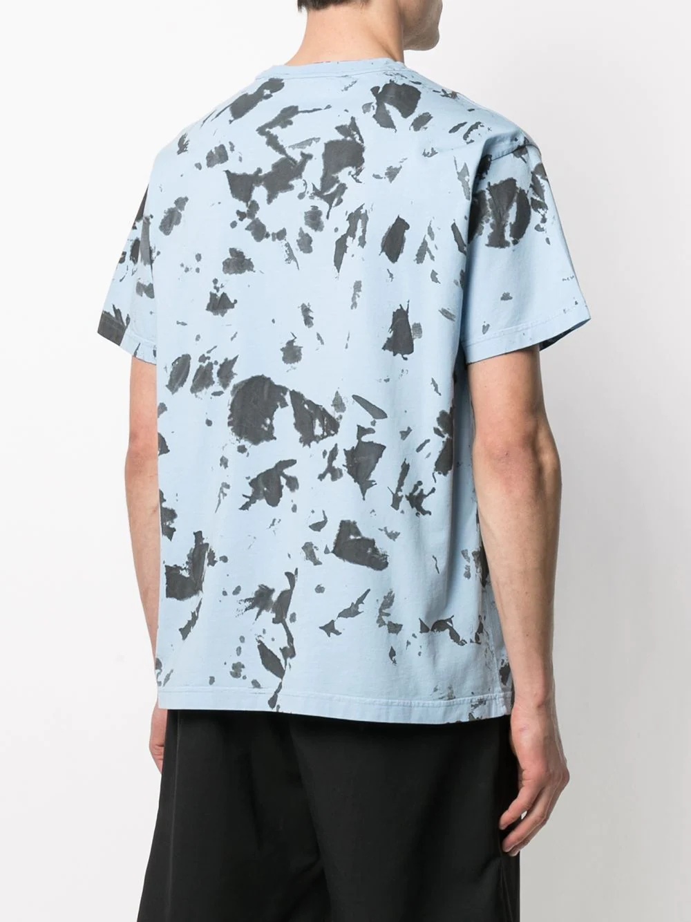 logo-print abstract print t-shirt - 4