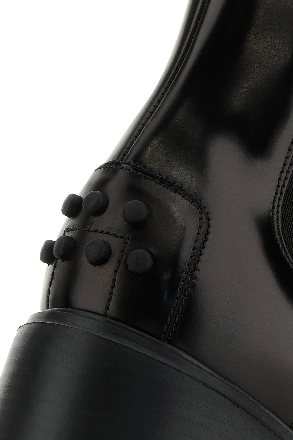Black leather ankle boots - 4