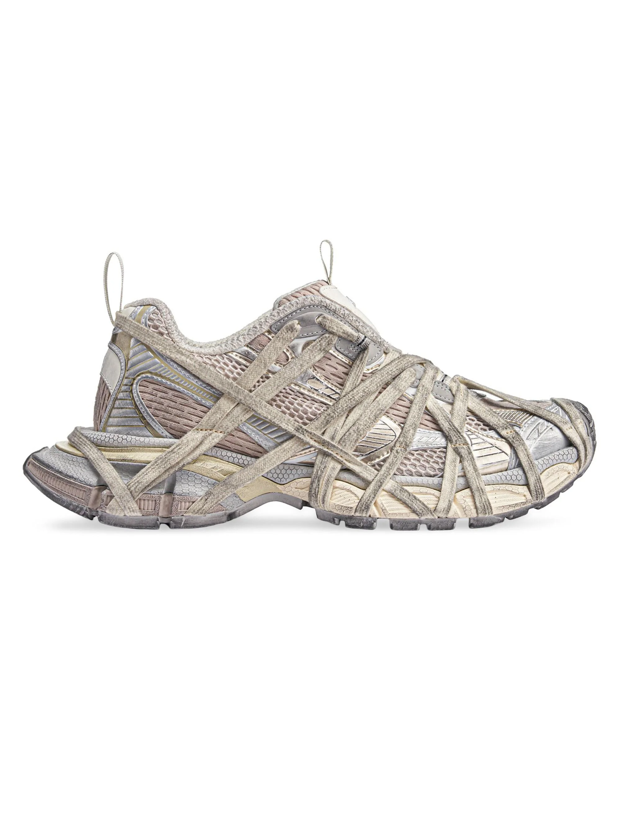 Women's 3XL Extreme Lace Sneakers - Light Beige - 1