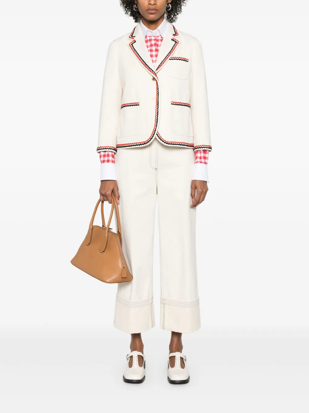 Selvedge Denim Cropped Sack Sportcoat Women - 2