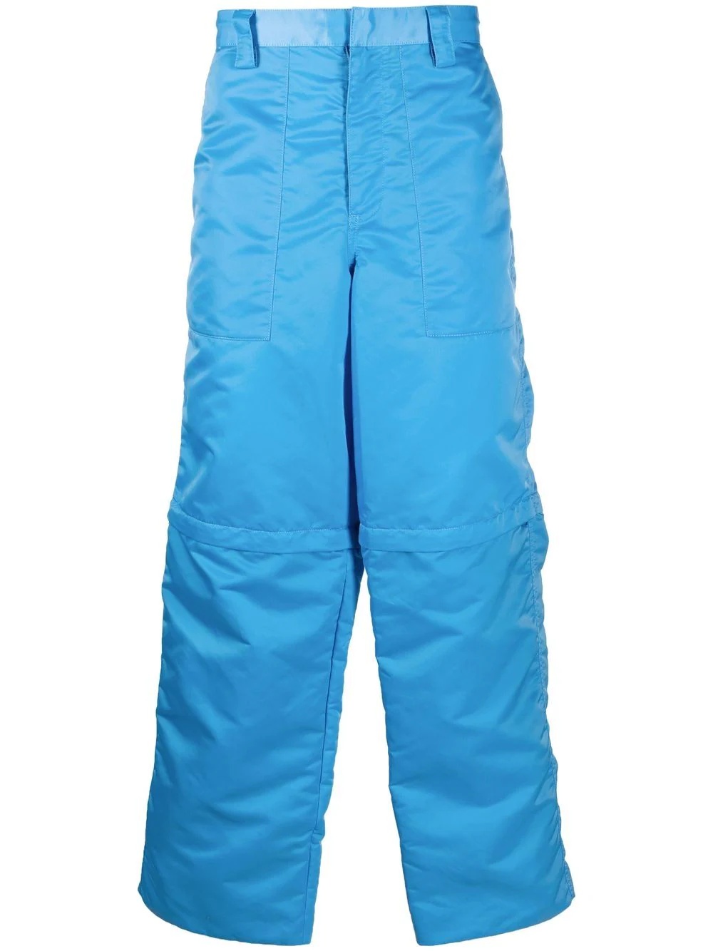 straight-leg cargo trousers - 1