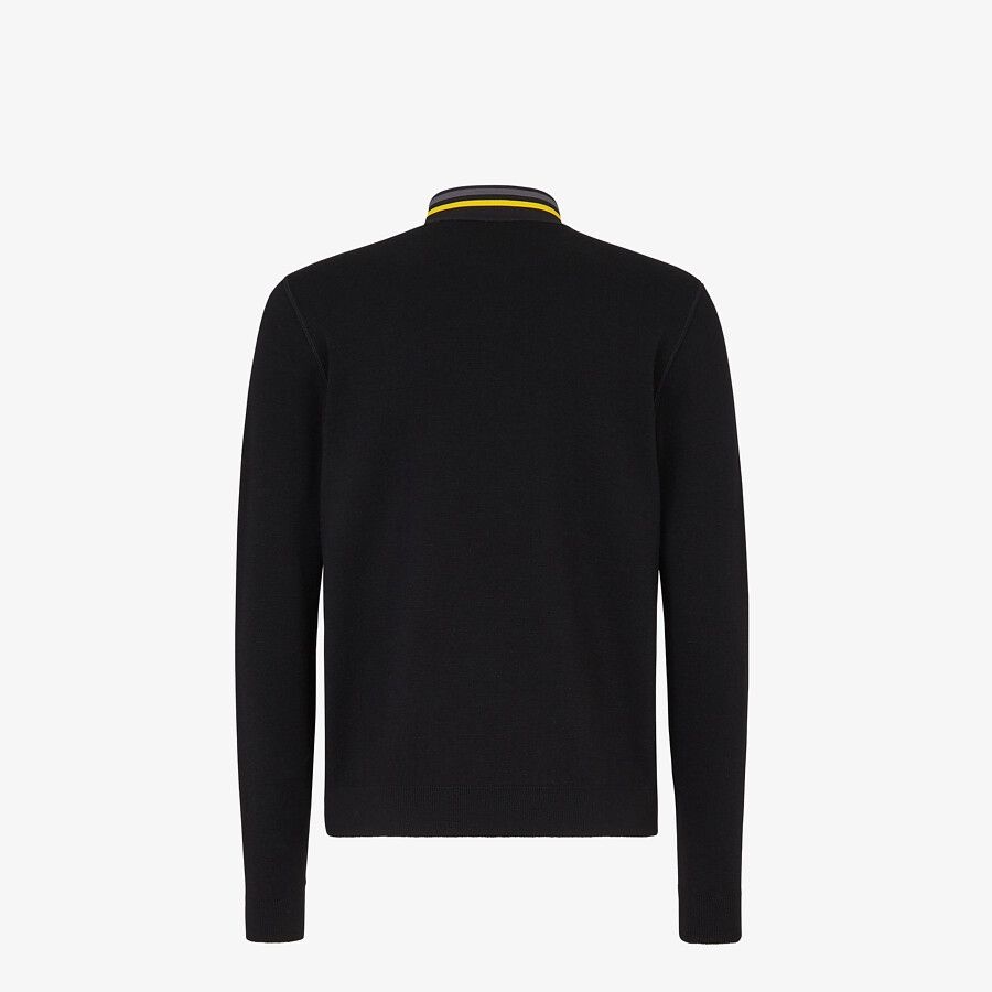 Black wool jumper - 2