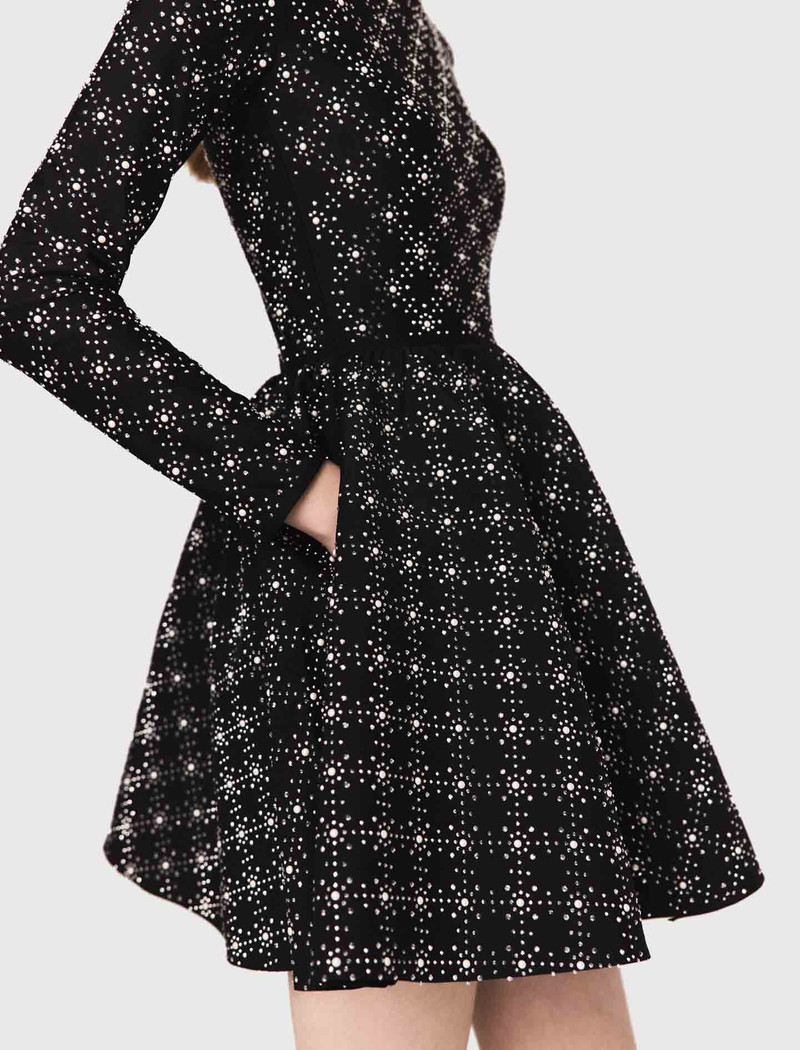 Pearl and rhinestone skater dress 5