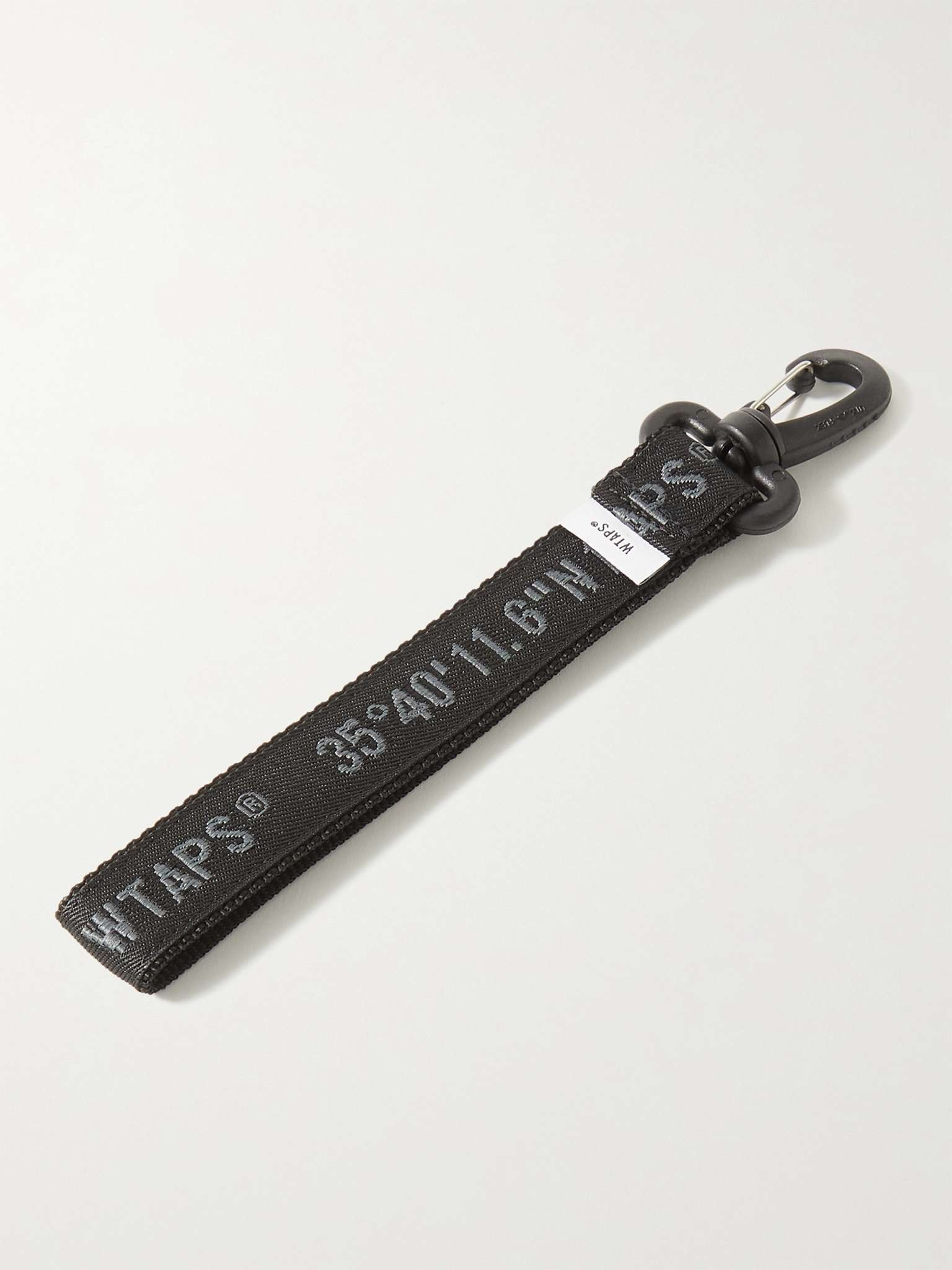 Logo-Jacquard Webbing Key Fob - 3