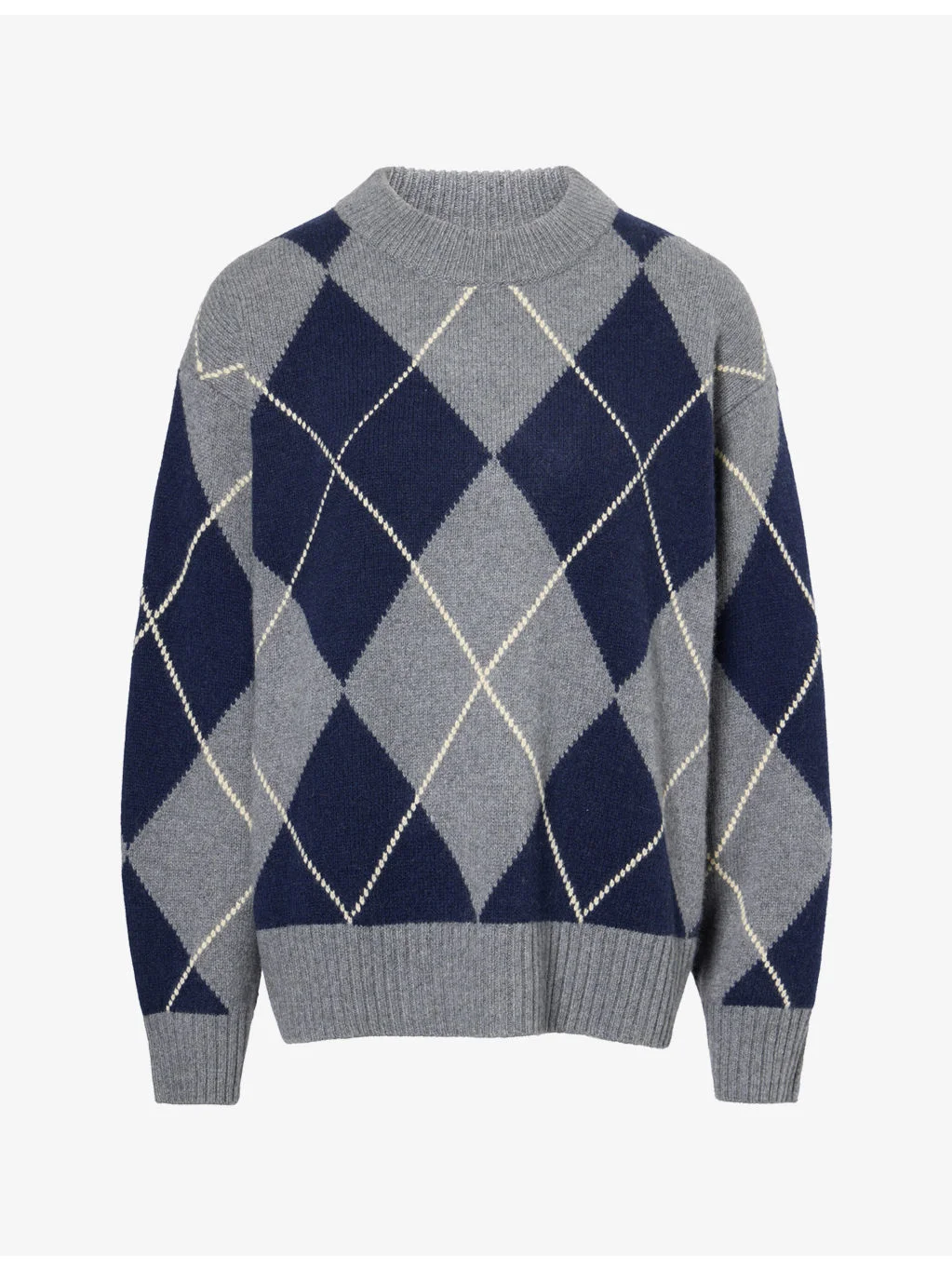 Cove Argyle Cashmere And Wool Jumper - 1