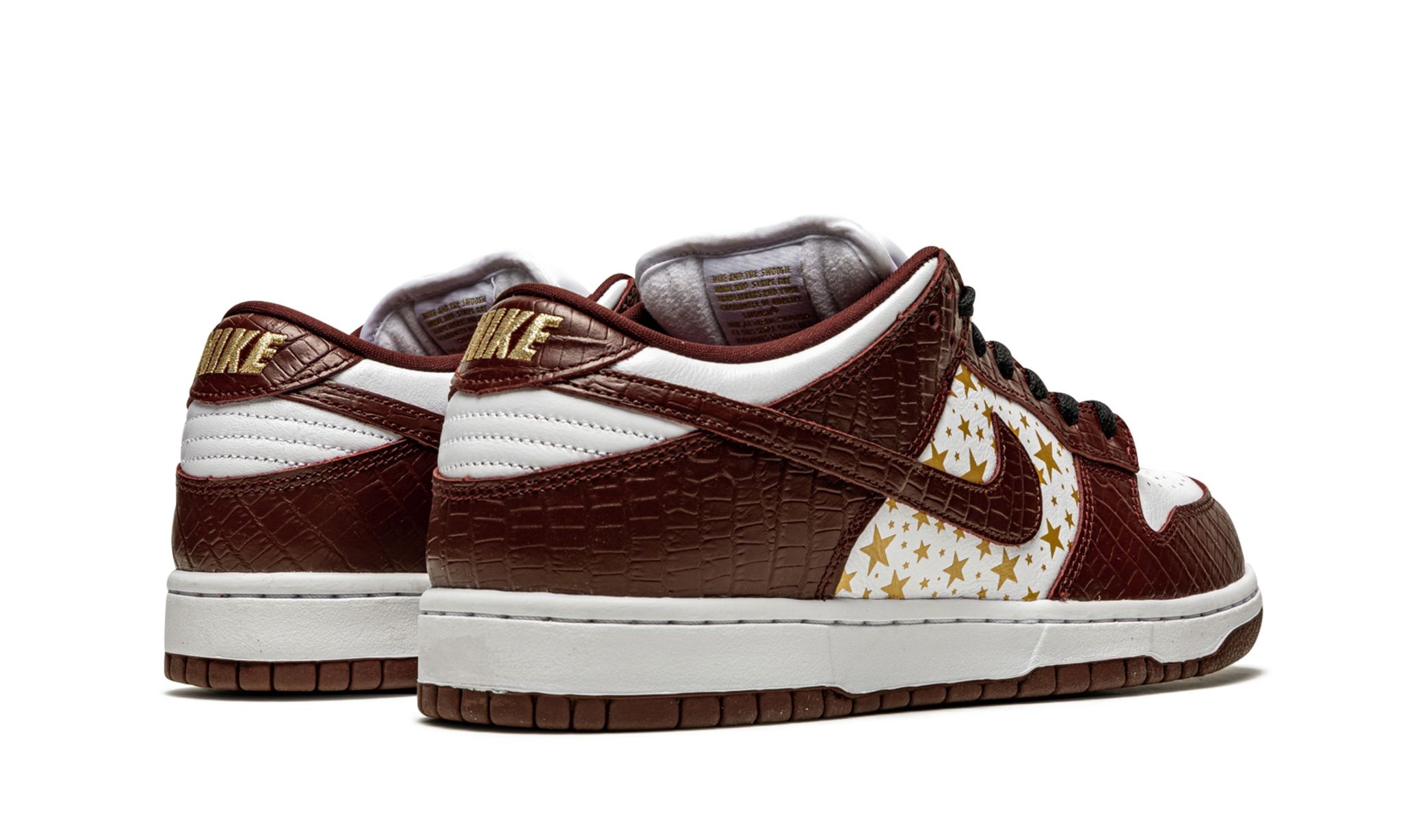 SB Dunk Low "Supreme - Stars - Barkroot Brown" - 3