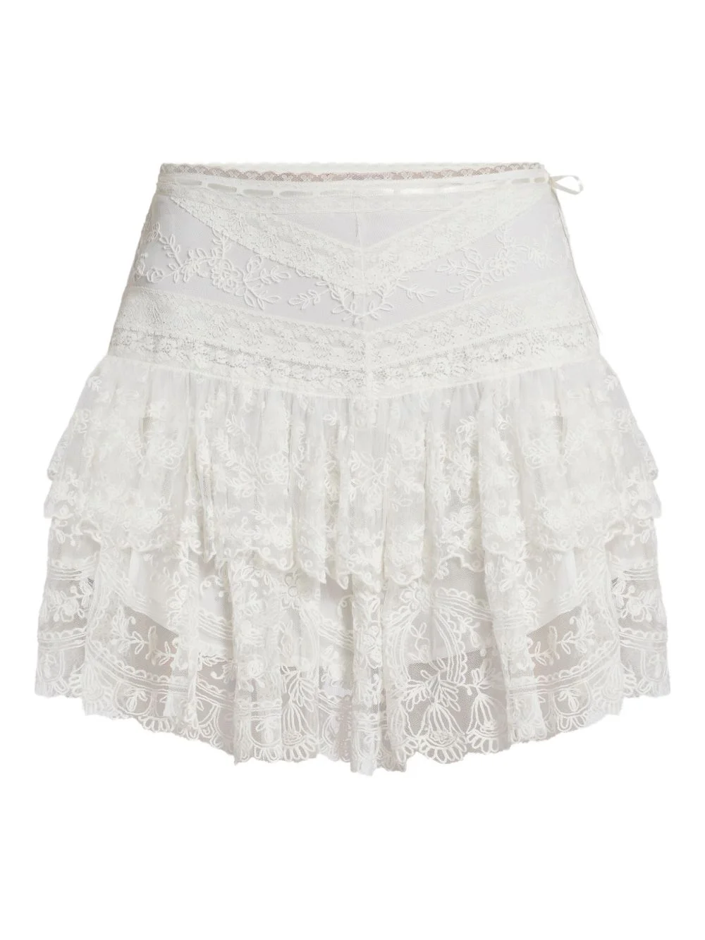 lace mini skirt - 1