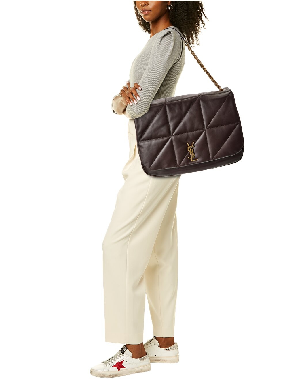 Saint Laurent Jamie 4.3 Large Leather Shoulder Bag - 4