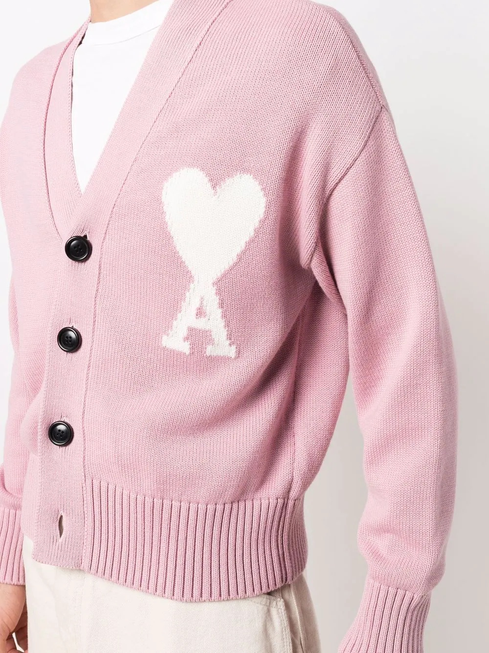 oversize Ami De Coeur V-neck cardigan - 6