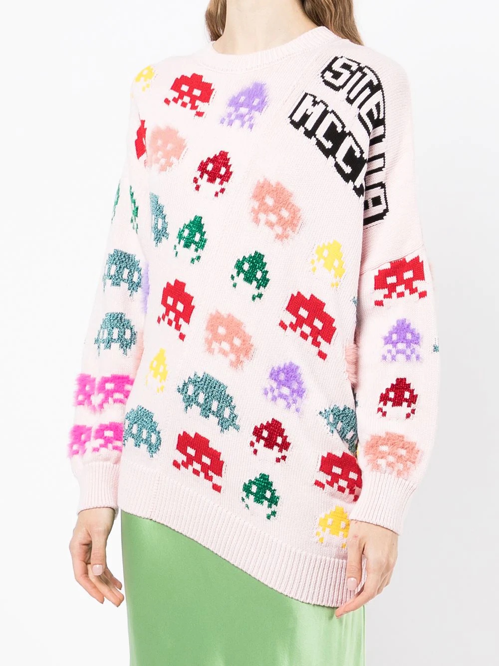 game-intarsia asymmetric jumper - 3