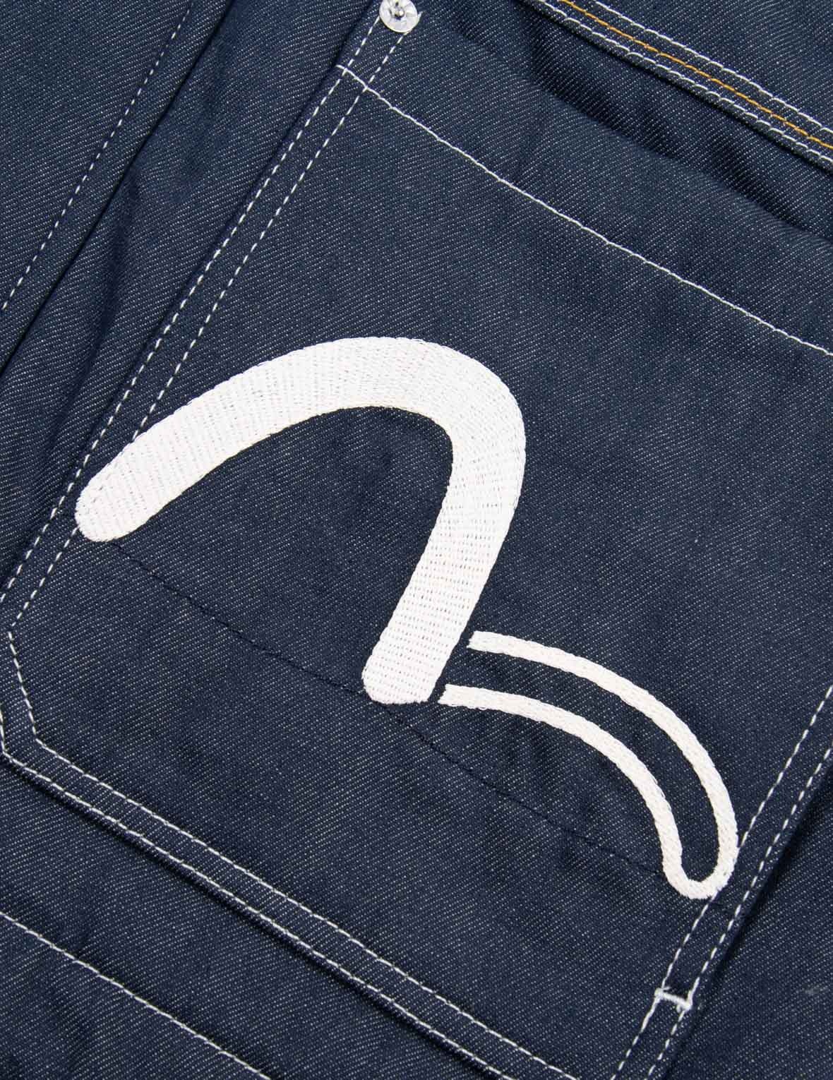 Contrast Stitching Padded Denim Worker Jacket - 12