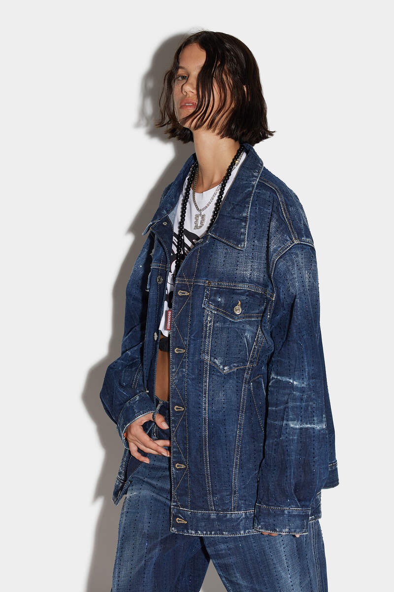 DARK SPARKLE WASH SPARKLE OVER JACKET - 3