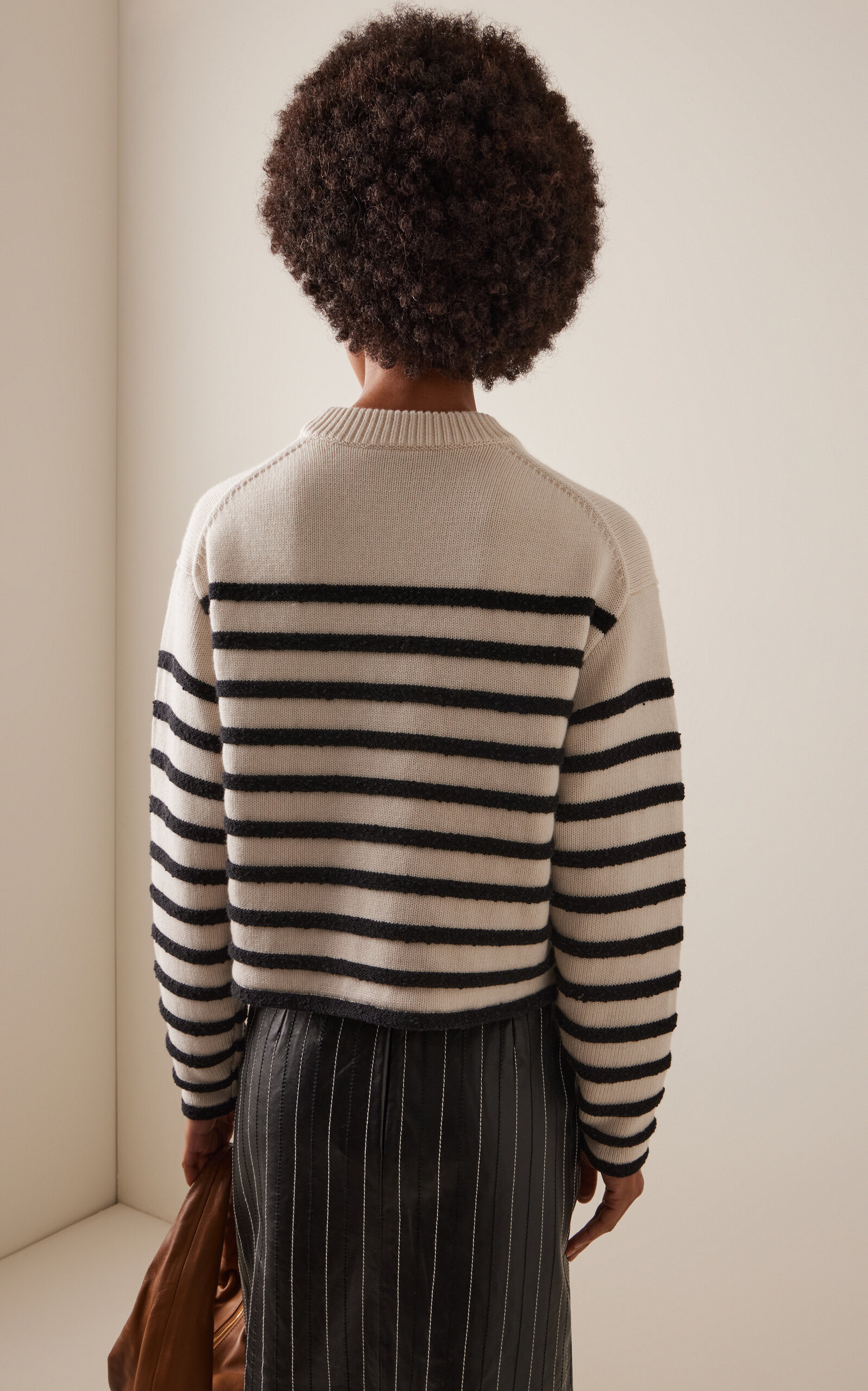 Nia Bobble Boucle Sweater black/white - 4