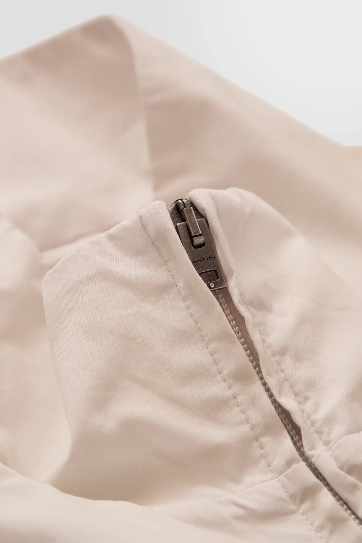 Acne Studios Logo Zipper Jacket Dusty White - 5