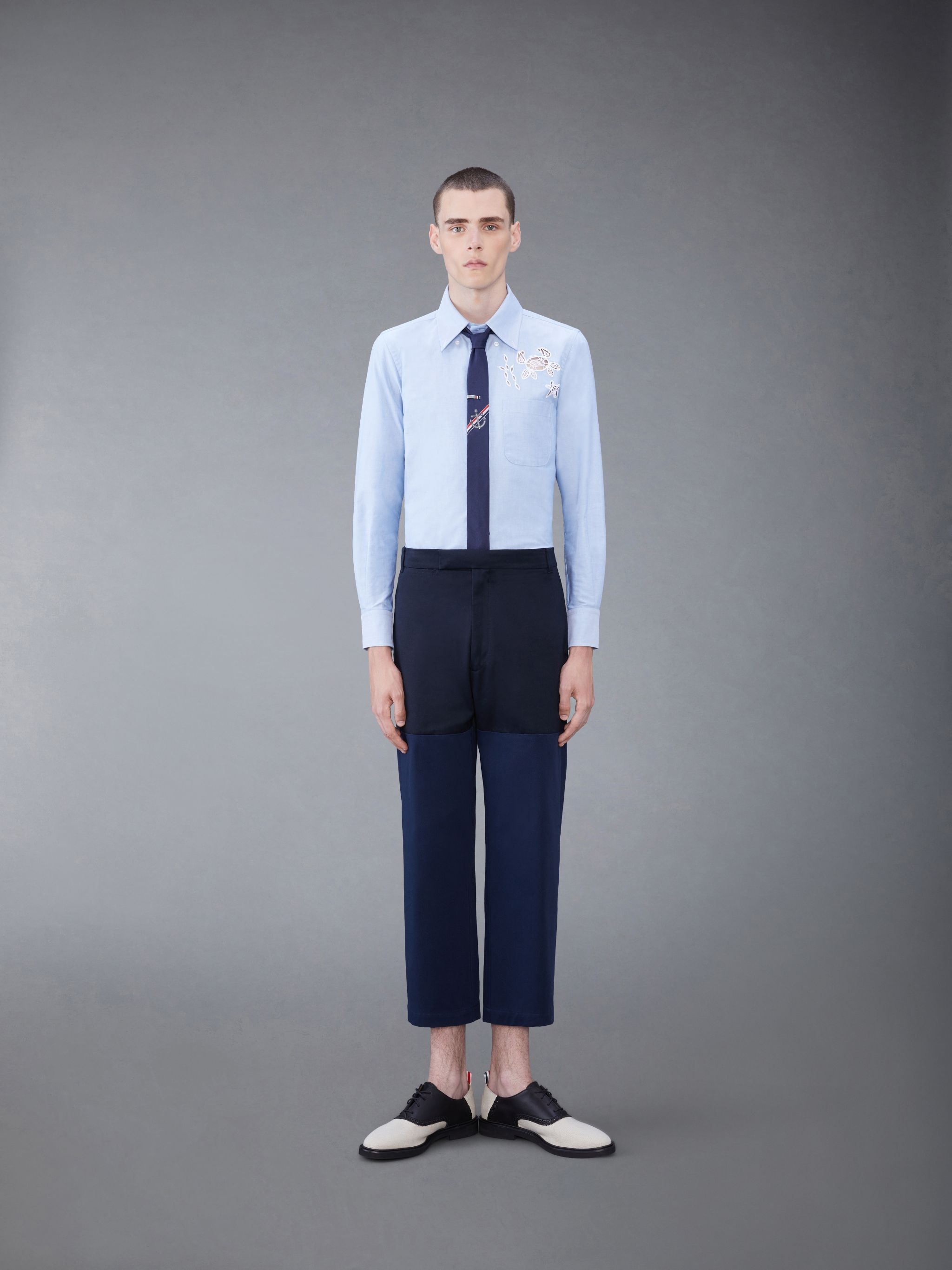 broderie-appliqué cotton shirt - 4