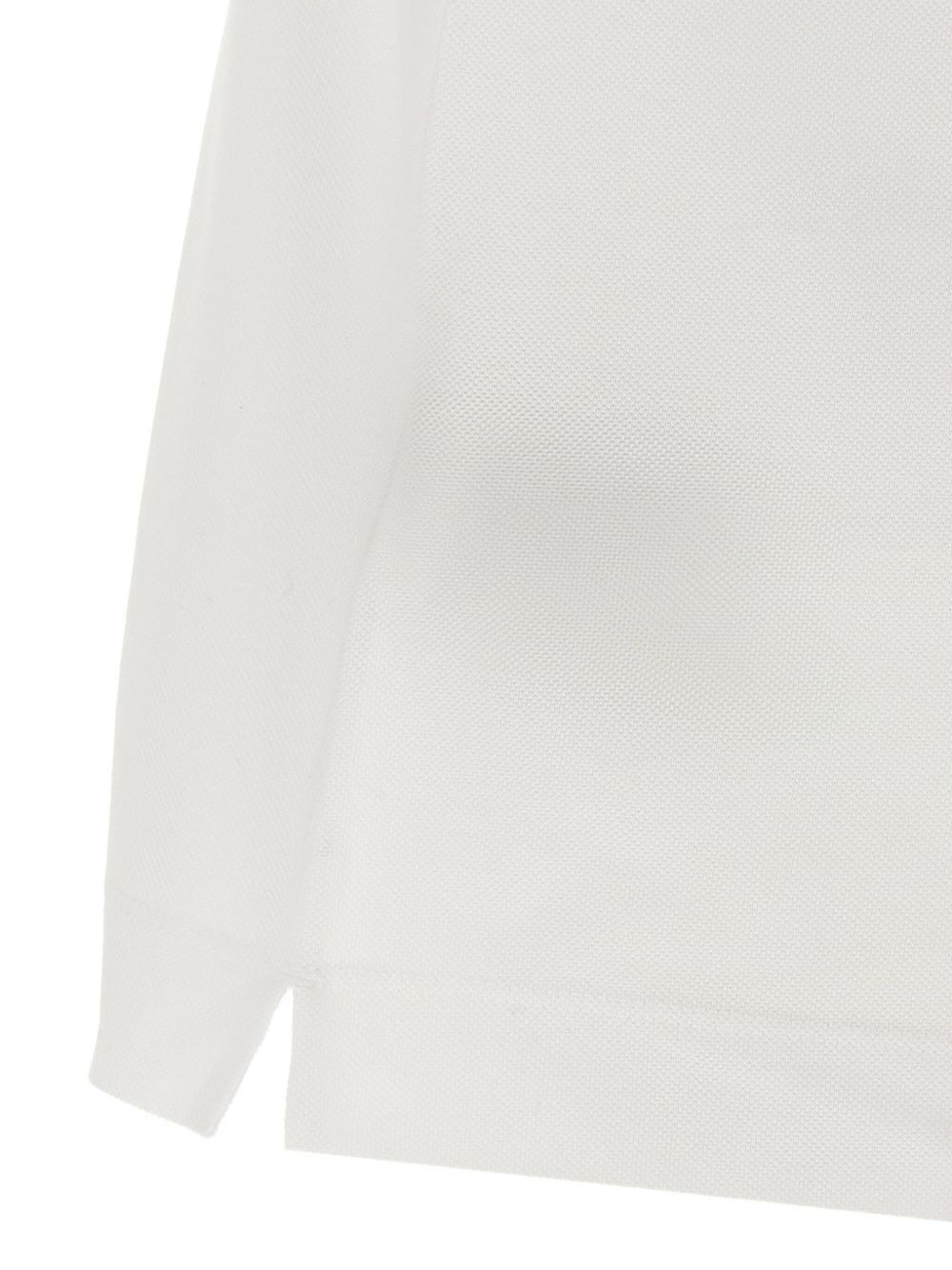 piqué satin-piping polo shirt - 4