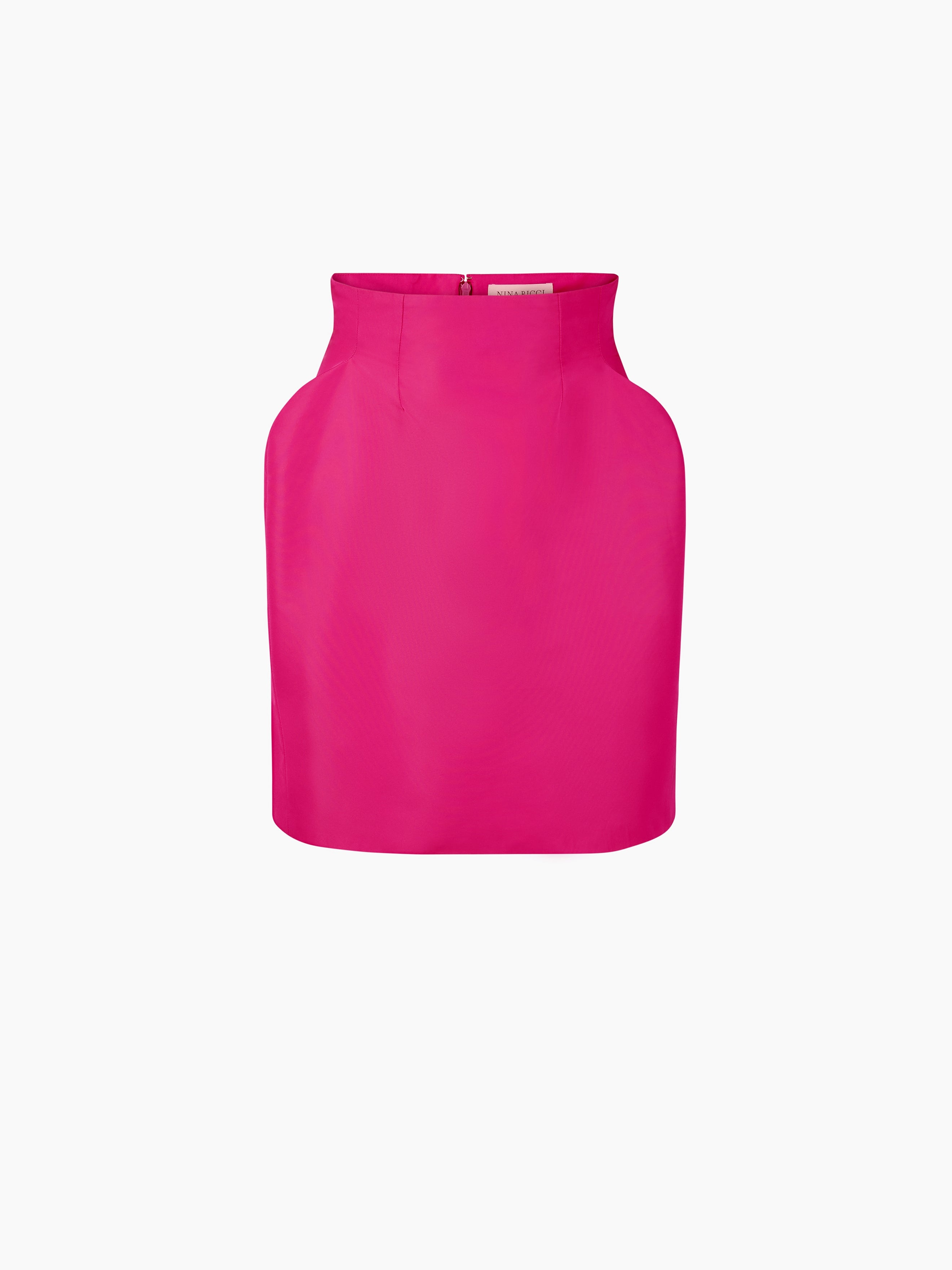 TAFFETA HIGH-WAISTED MINI SKIRT - 5