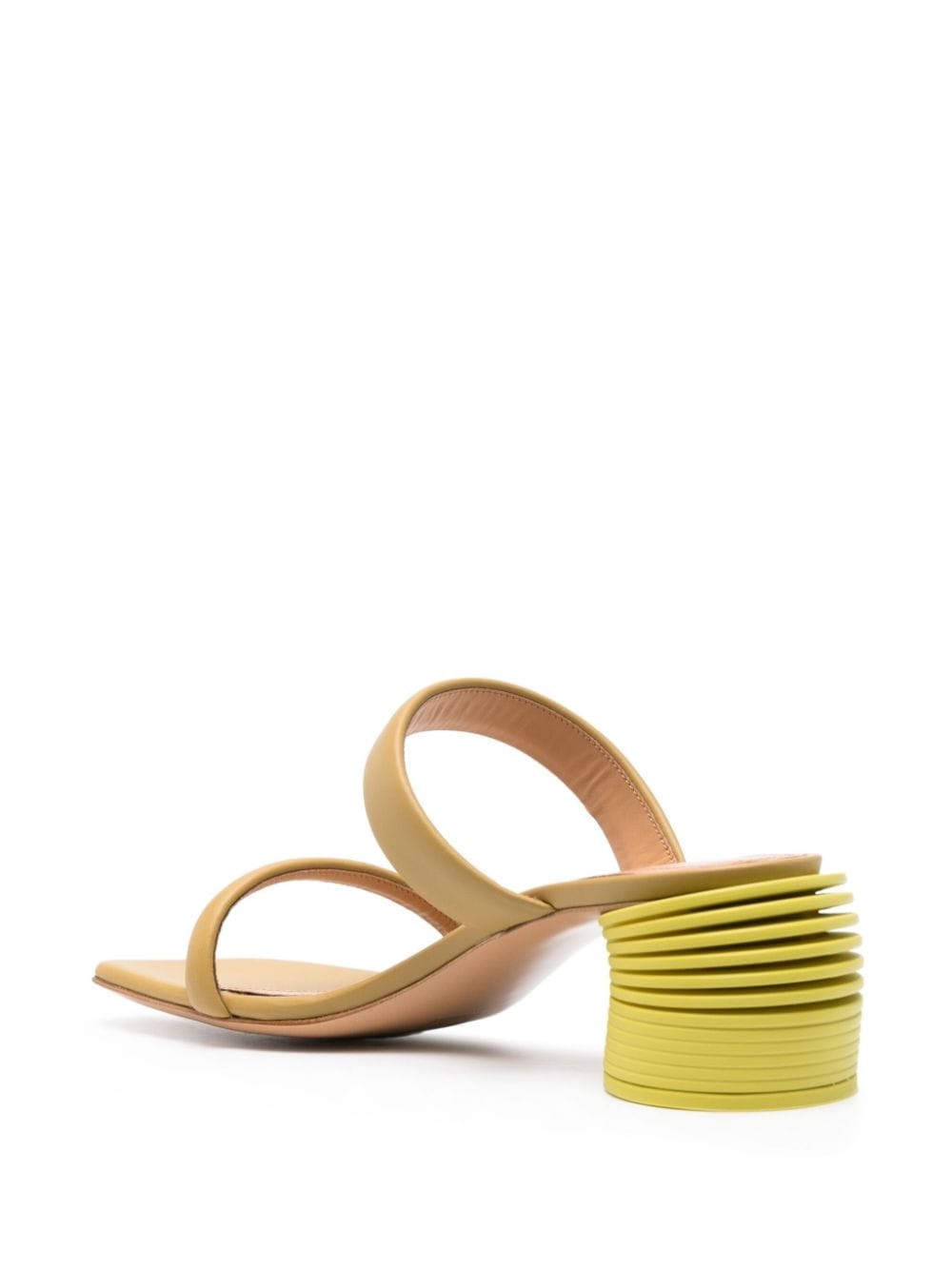 Spring 55mm leather mules - 3