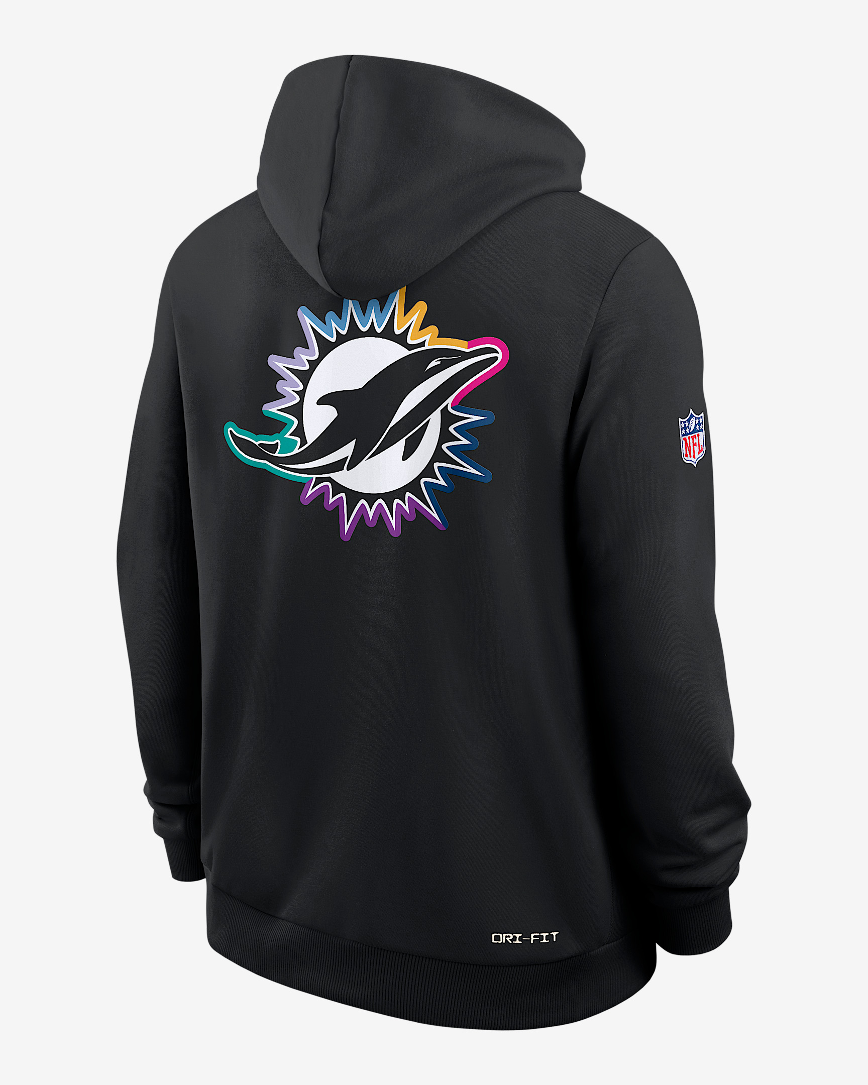 Miami Dolphins Crucial Catch Sideline Men's Nike Dri-FIT NFL Pullover Hoodie - 2