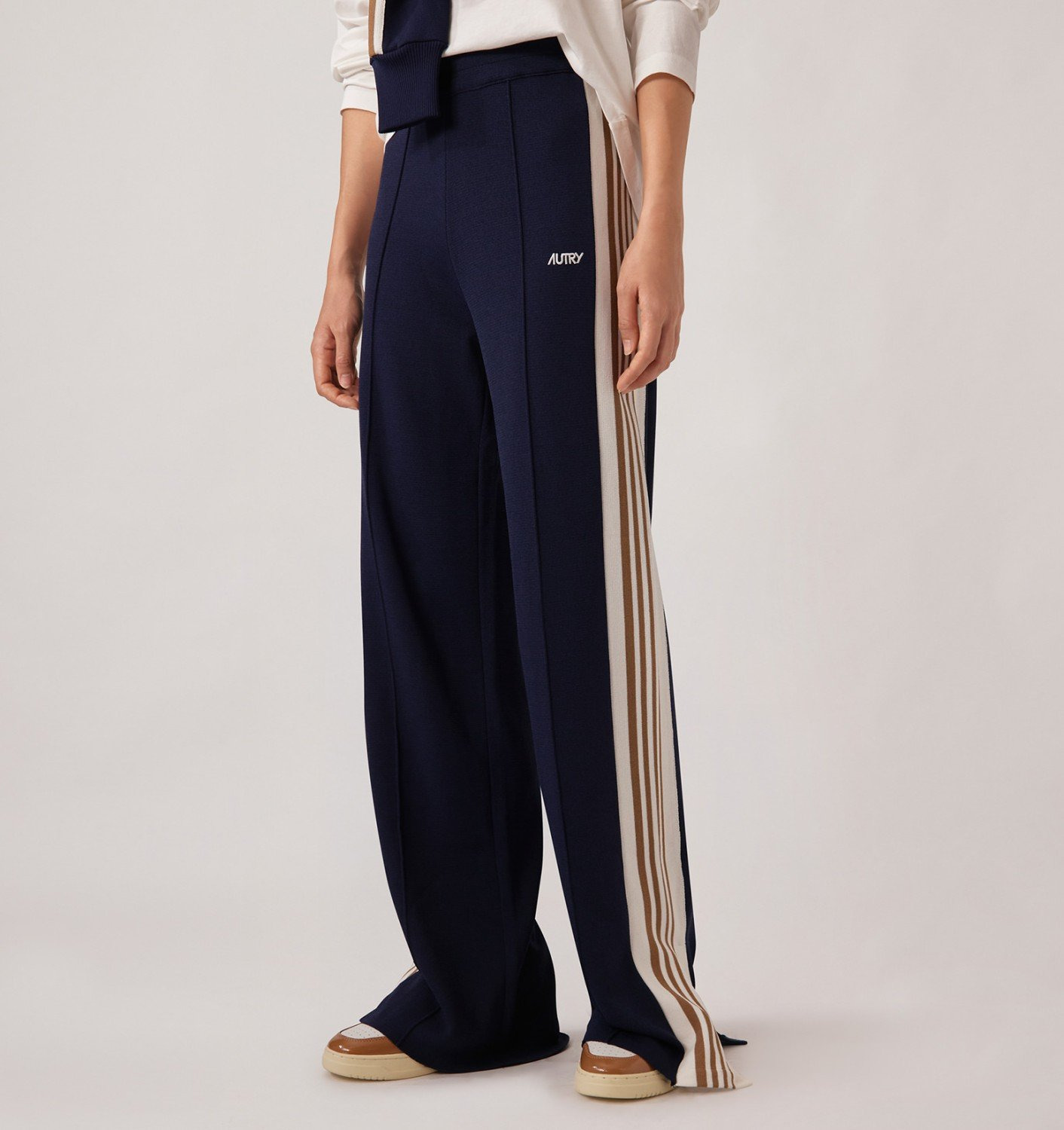 KNITTED TENNIS VISCOSE JOGGERS WOMAN - 3