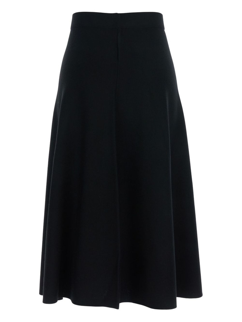 Allude knit flared A-line skirt outlook