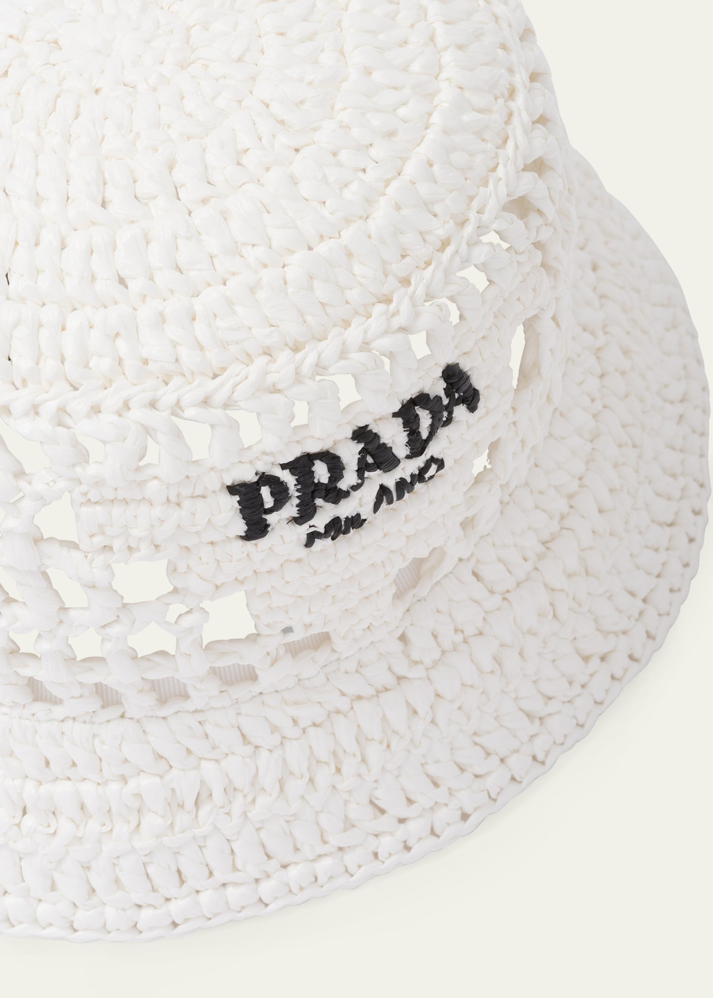 Logo Cutout Raffia Bucket Bag - 4