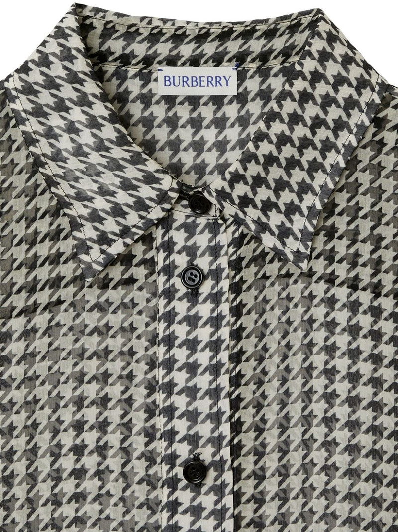 houndstooth-print silk shirt 5