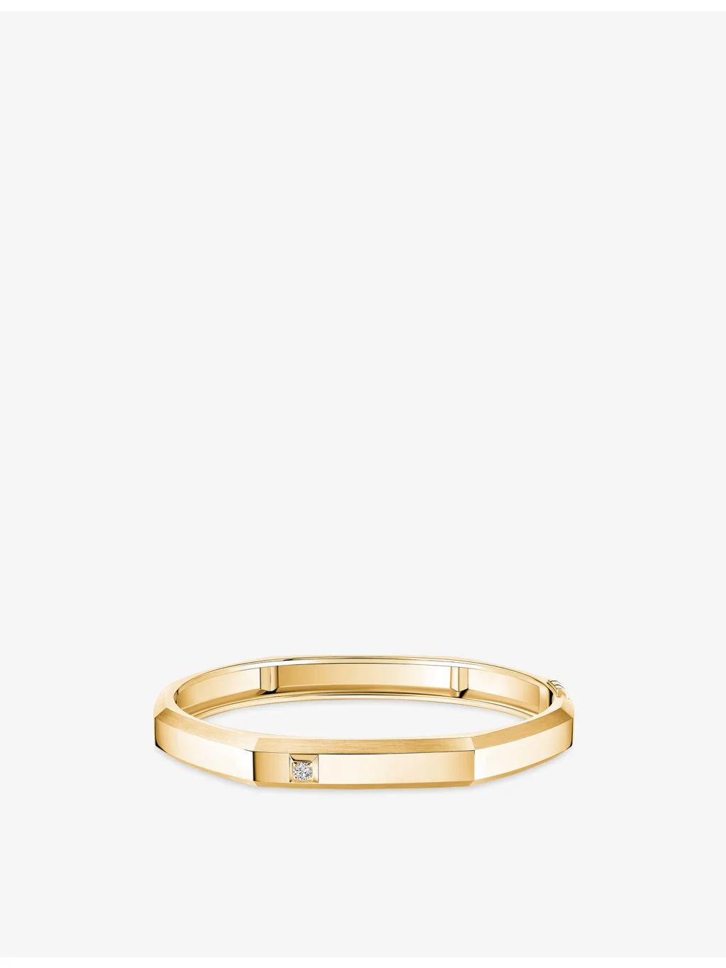 Moderniste Medium 18ct Gold And 0.05ct Diamond Bracelet - 1