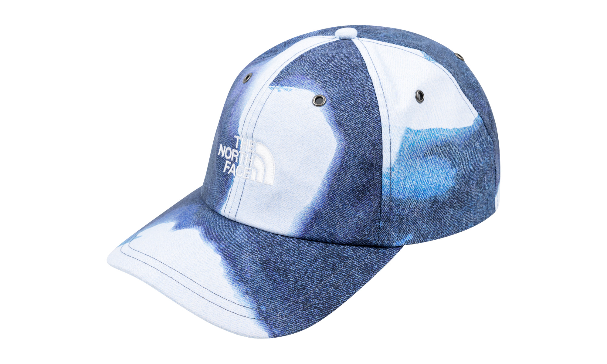 Supreme TNF Bleached Denim Print 6-Panel - 2