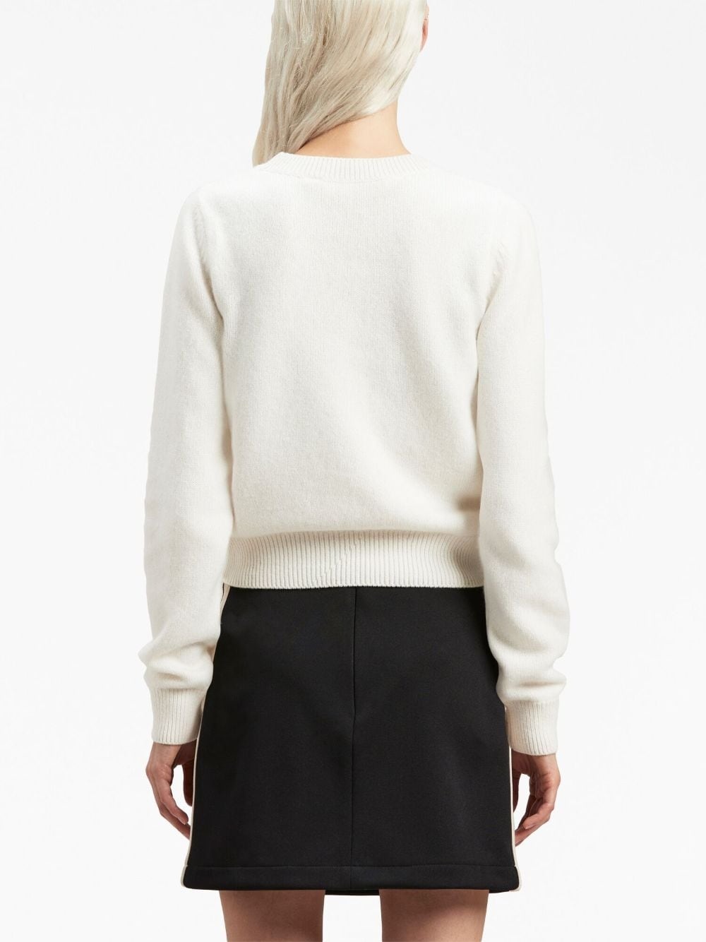 logo-embroidered crew-neck jumper - 5