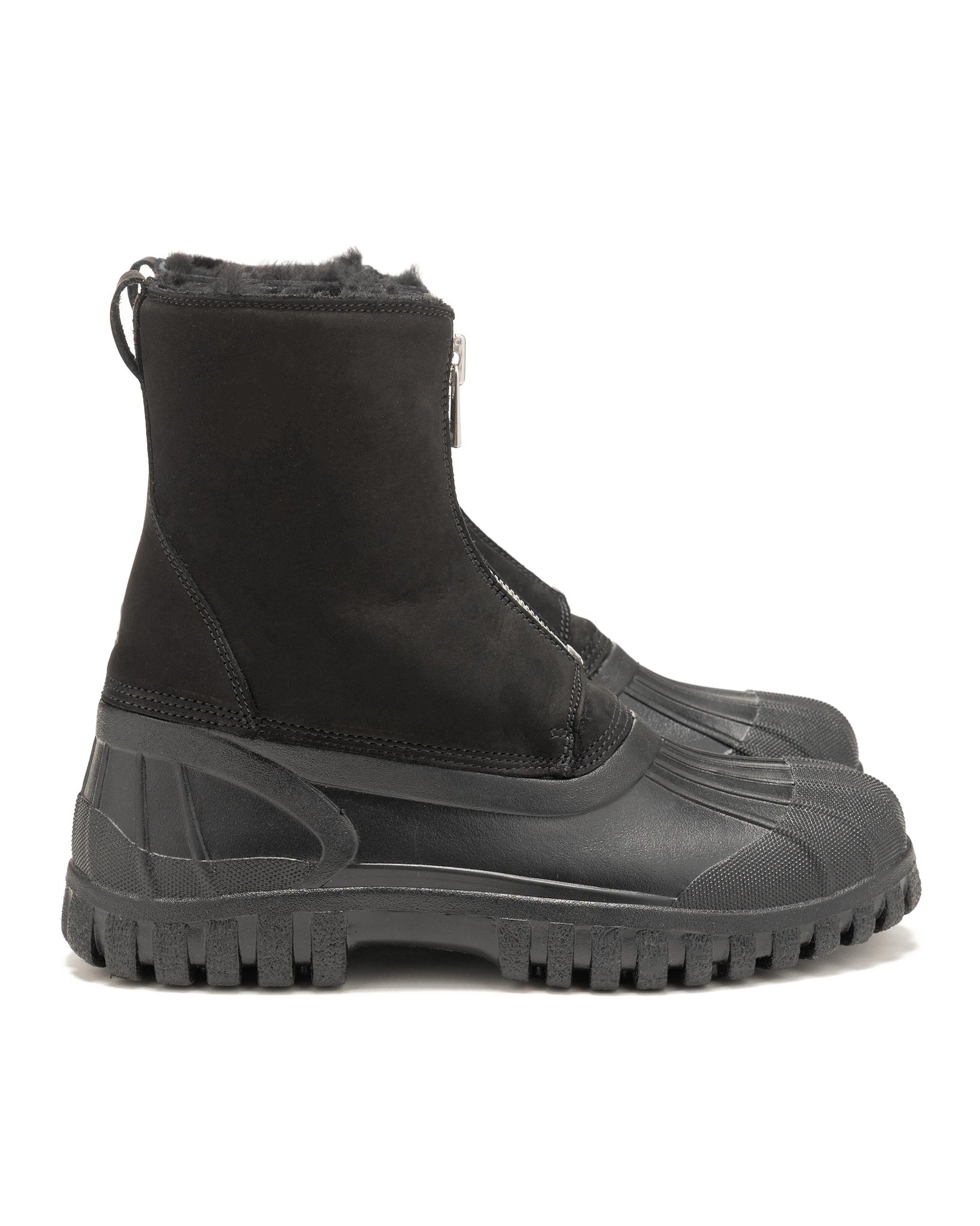 靴 nonnative WORKER ZIP MOUTON DUCK BOOTS nonnative Worker Zip Mouton Duck Boots Cow Leather With