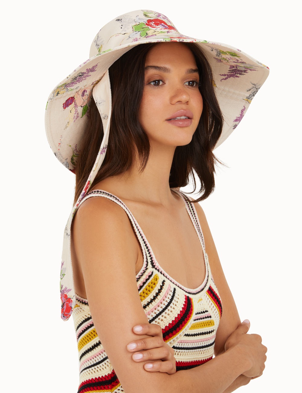 QUILTED FLOPPY HAT - 2