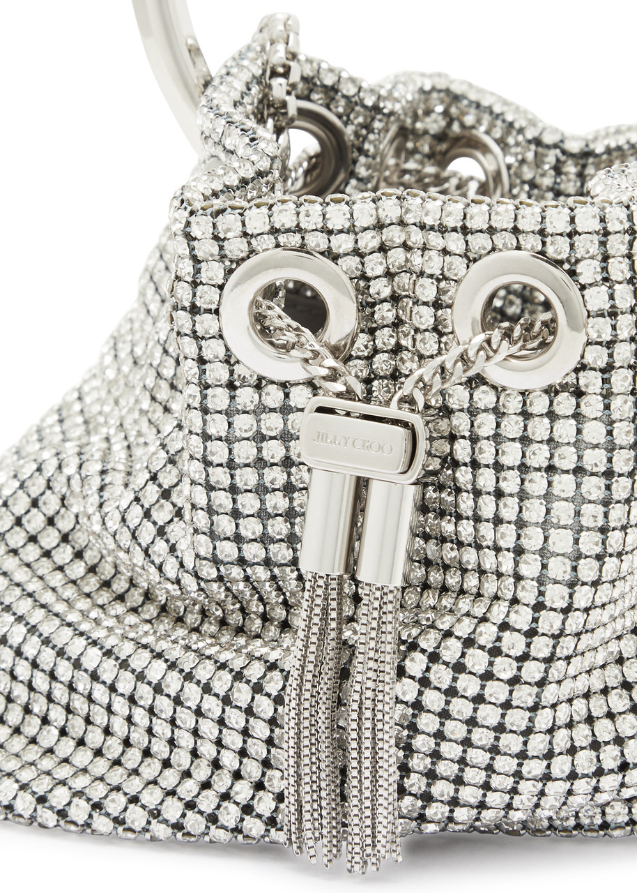 Jimmy Choo Micro Bon Bon Bucket Crystal-embellished Bucket bag - 3