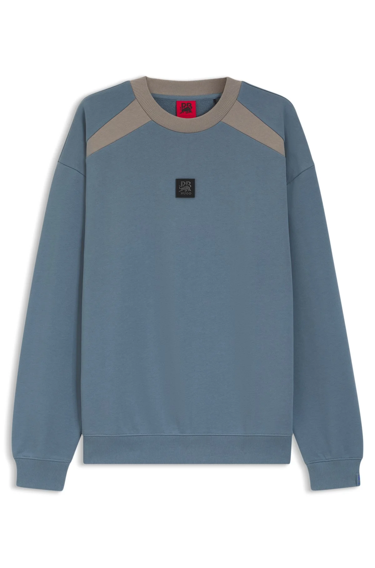 HUGO X RB COTTON-TERRY SWEATSHIRT WITH BULL MOTIF - 1