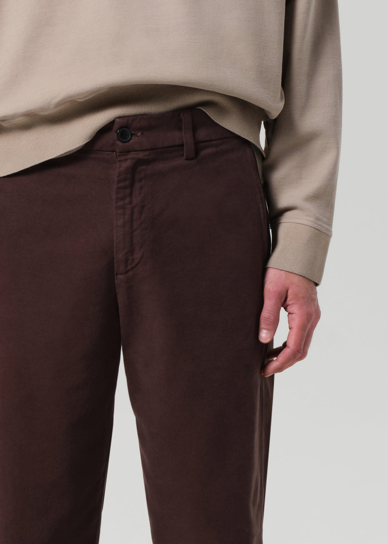 Flat Front Chino In Sandalwood 7