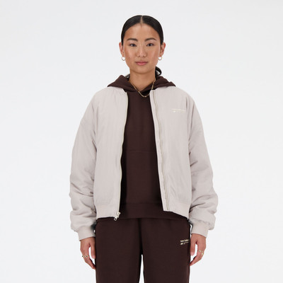 New Balance Linear Heritage Woven Bomber Jacket outlook