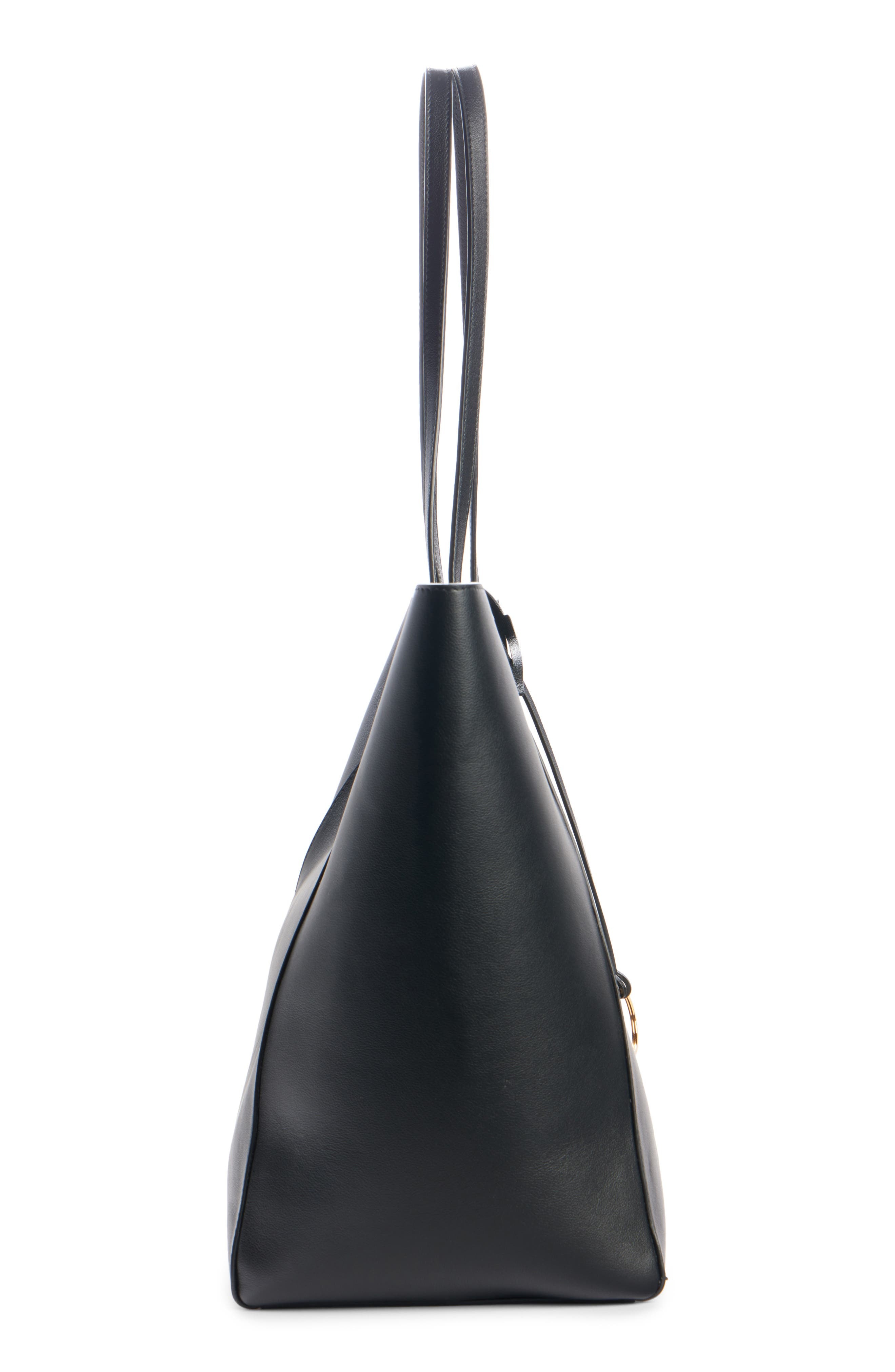 Balenciaga Large Hourglass Soft Leather Tote in 1000 Black at Nordstrom - 4