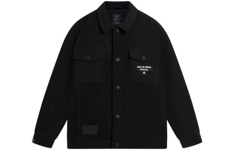 Li-Ning Way Of Wade Logo Corduroy Jacket 'Black' AJMS065-1 - 1