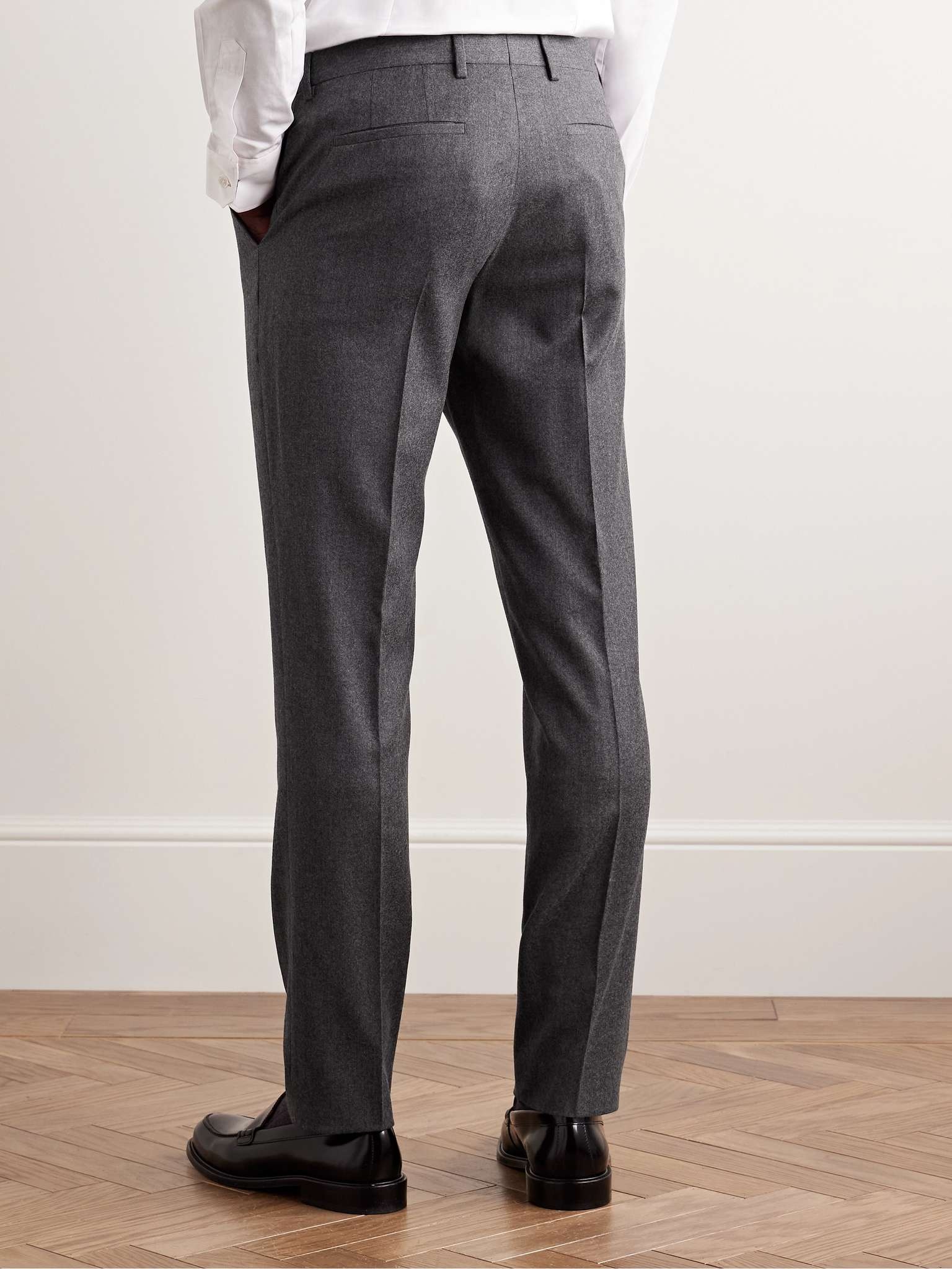 Slim-Fit Wool and Cashmere-Blend Flannel Suit Trousers - 5