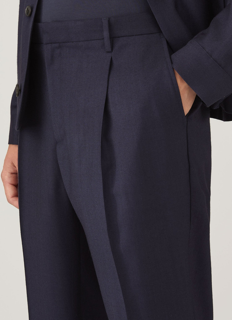 Pleated Wool Twill Trouser 6
