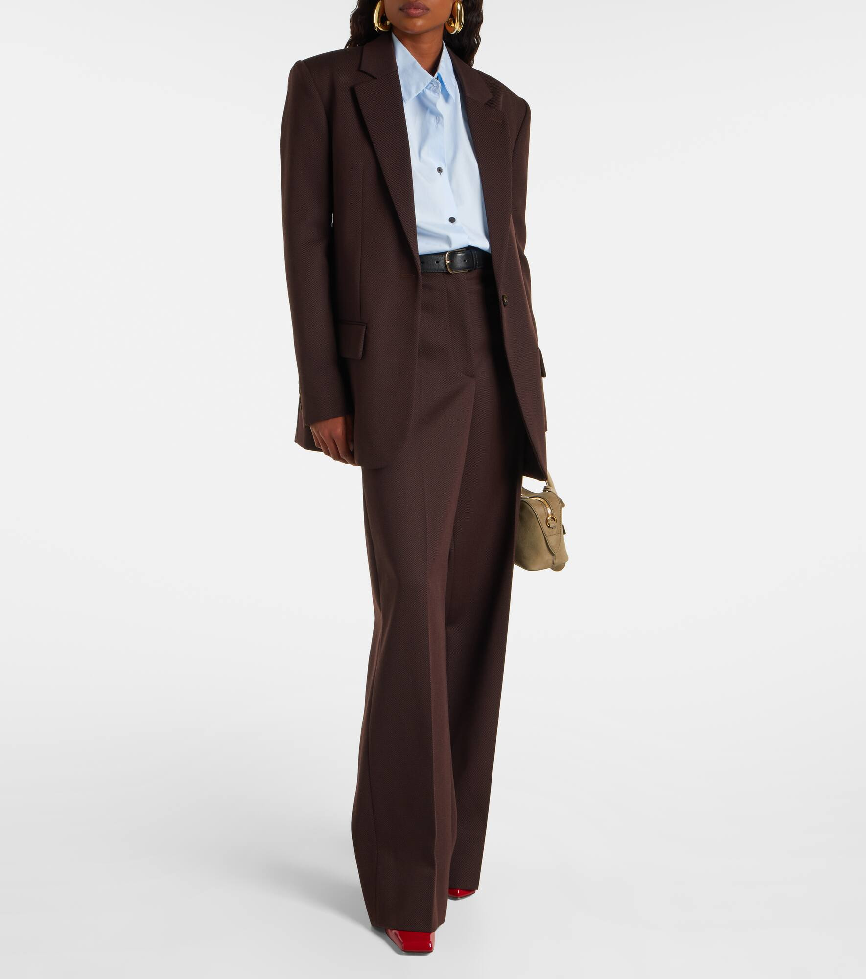 Single-breasted virgin wool blazer - 2
