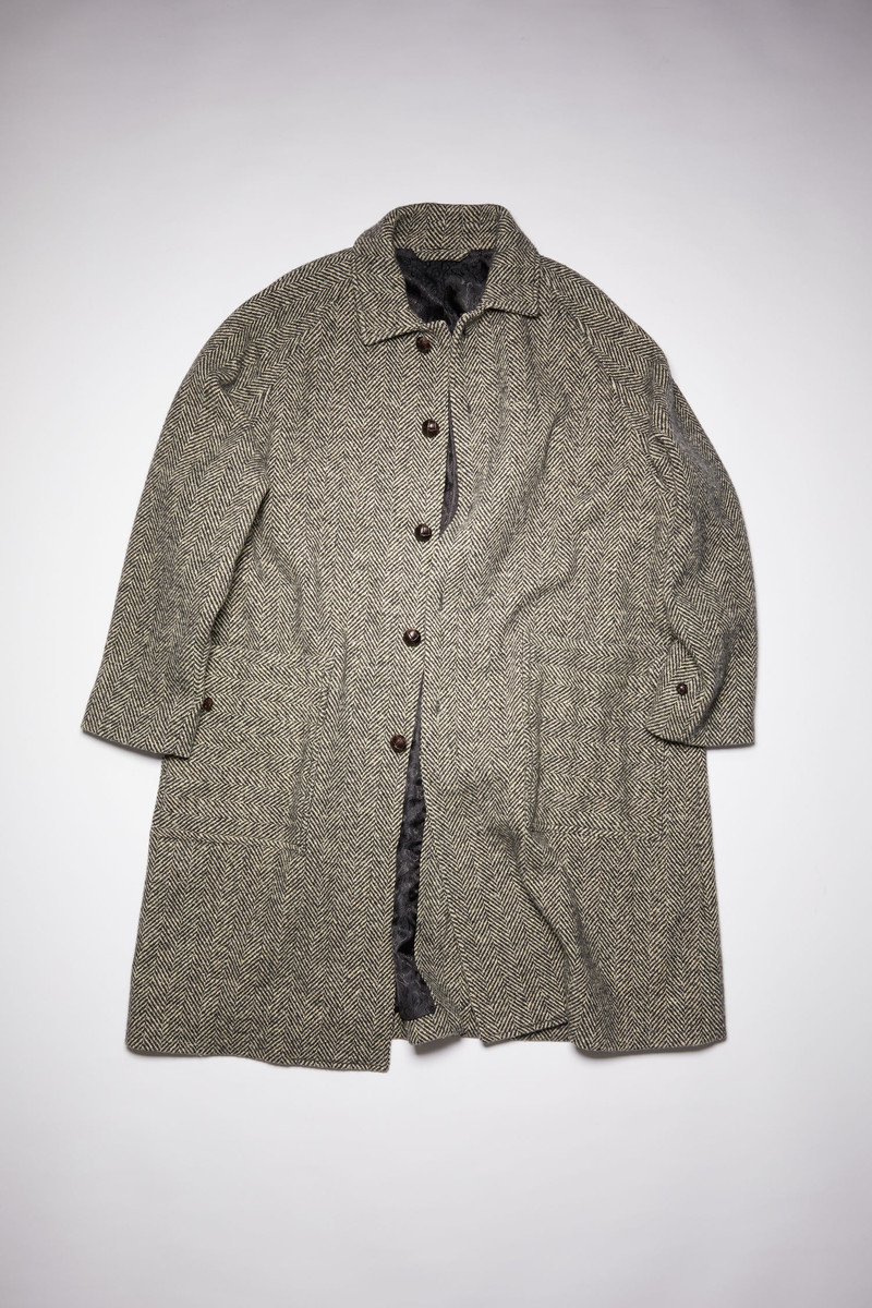 Herringbone coat - Black/Ecru 5