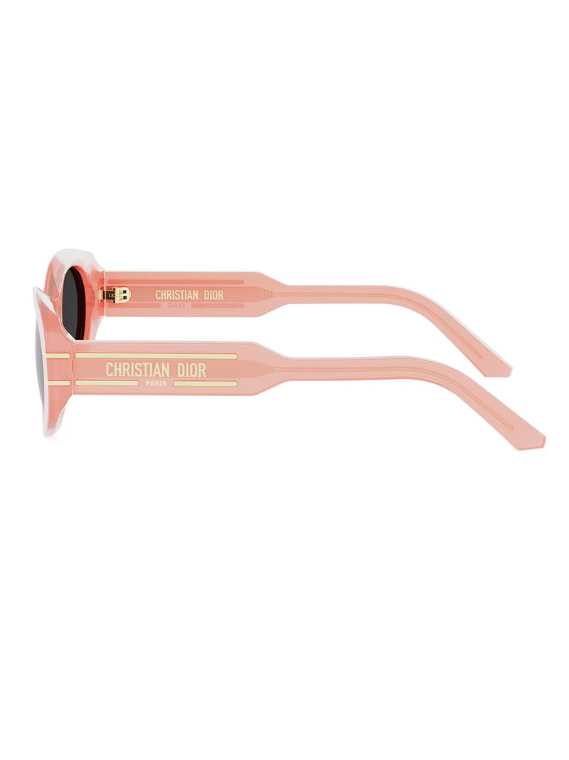 Women's DiorSignature B8U 53MM Butterfly Sunglasses - Shiny Pink And Smoke 3