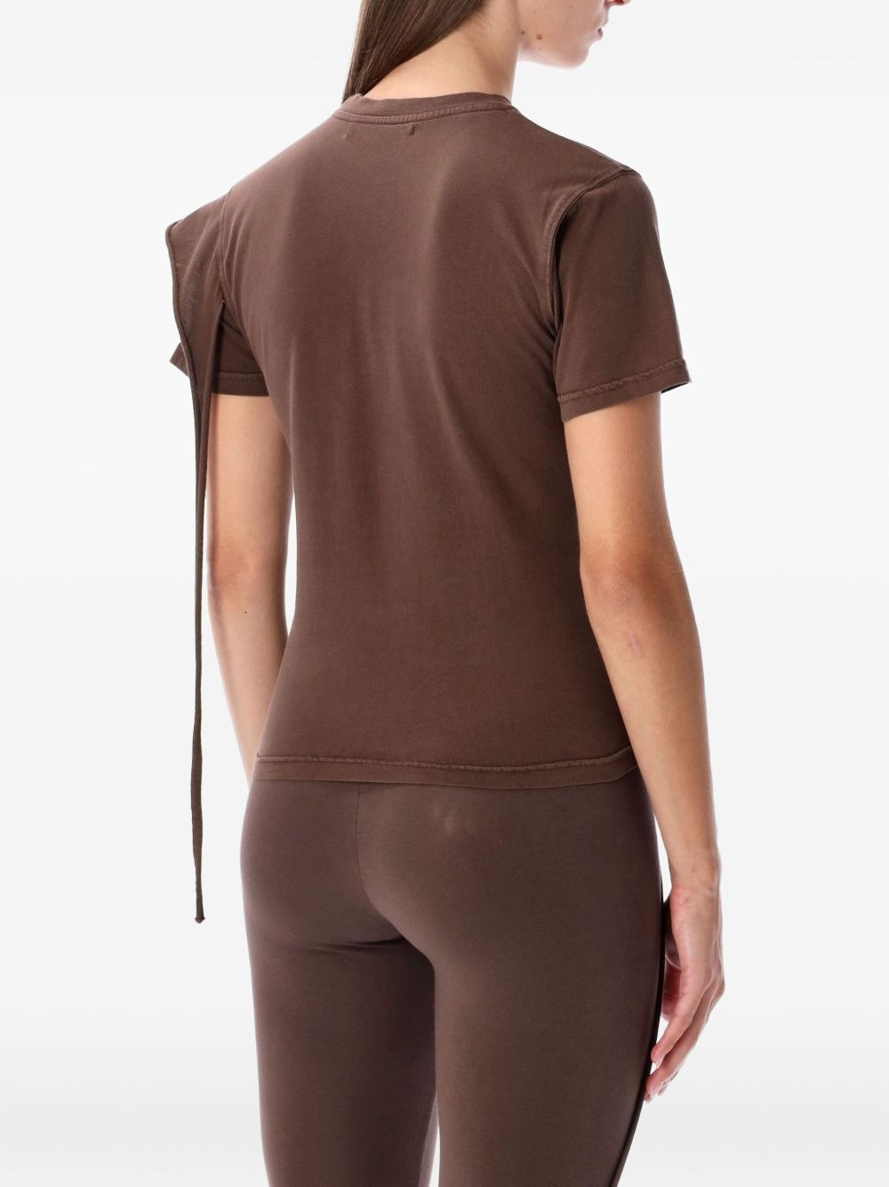 draped T-shirt - 2